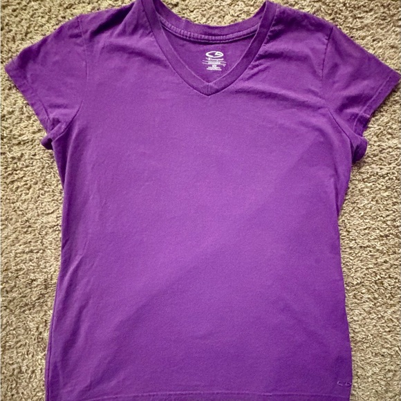 Champion brand Performance V-Neck T-Shirt Style Purple Woman size Med. No flaws - Picture 4 of 11